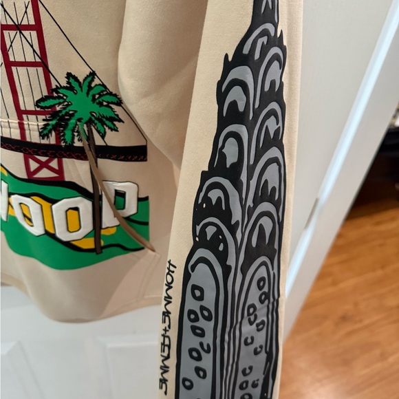 CALI TO NYC HOODIE CREAM XL - Picture 3 of 4